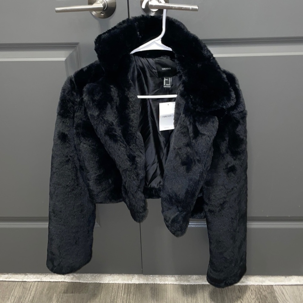 Cropped Fur Coat